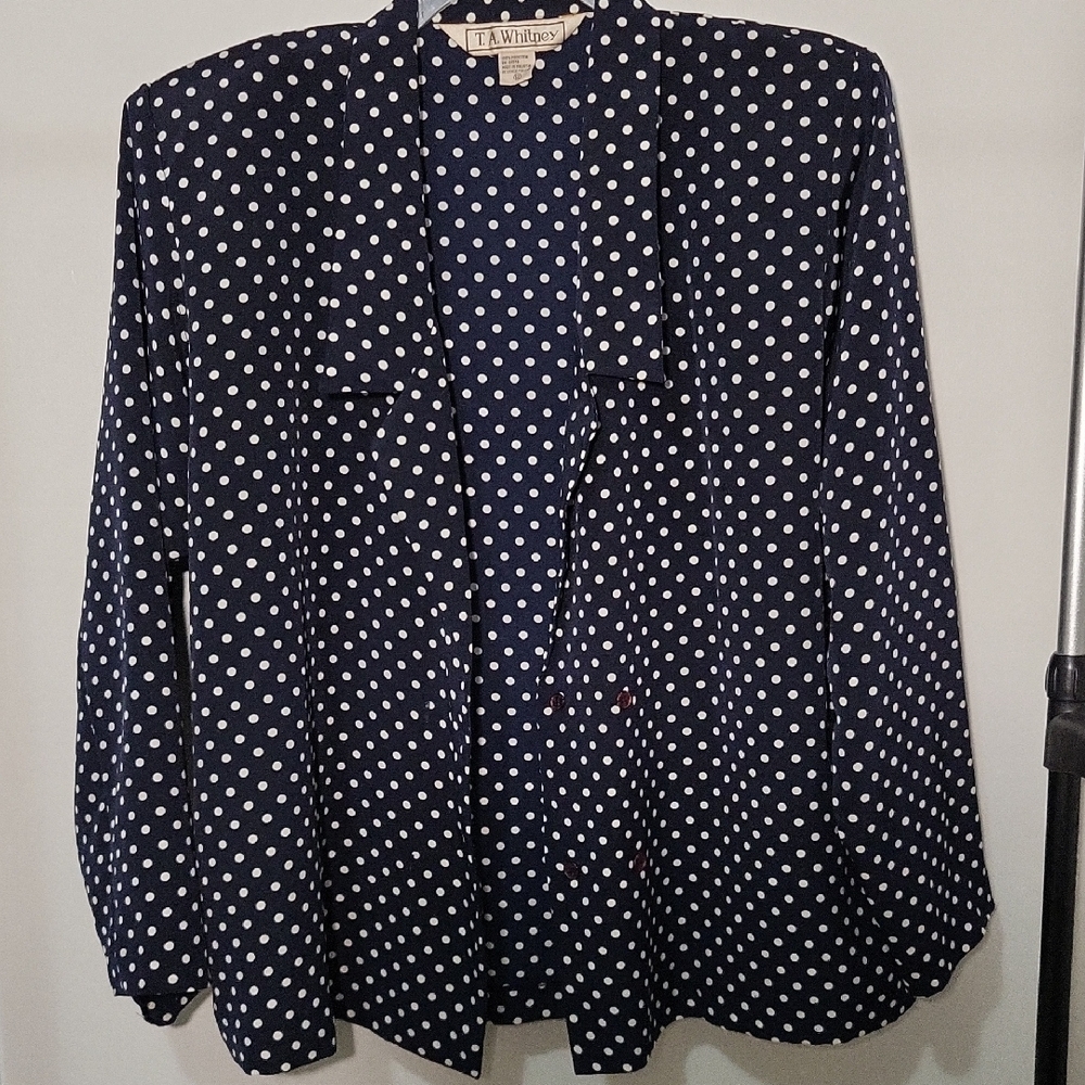 T.A.Whitney Polka Dot Blouse